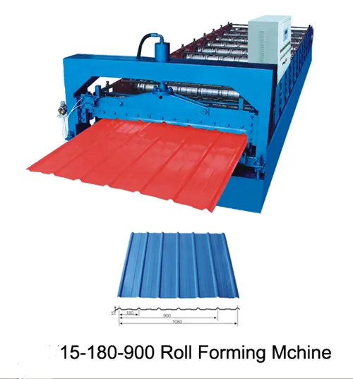 Automatic corrugated roof tile color steel roll forming machine