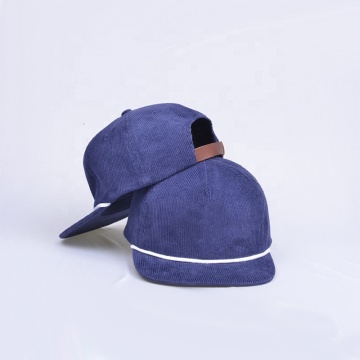 Custom Logo 5 Panel Flat Brim Snapback Hats