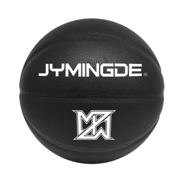 Custom black leather indoor basketball price