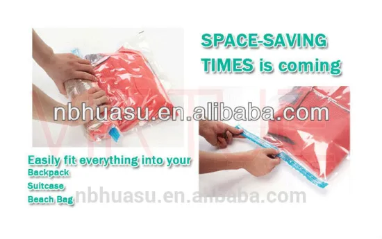 Plastic Compressed Roll Up Storage Bag
