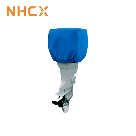 NHCX Universal Trailerable Boat Engine Cover for Blue Half Outboard Motor