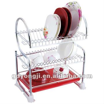 DT-803CS 3 TIER STEEL DISH RACK