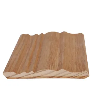 Factory Wholesale China-Made Wire-Brushed Elm Wood Veneer Moulding