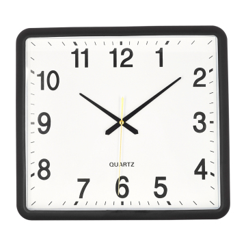 Modern Square Silent Quartz Wall Clock 12 Inch