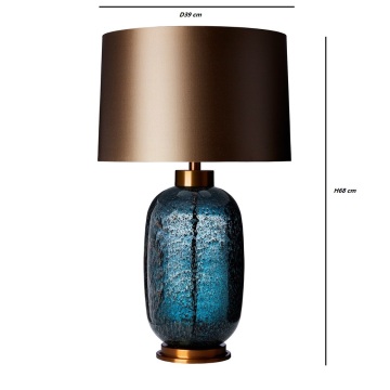 Modern Metal Desk Lamp with LED Light, Italy Glass Fabric, OEM Service, AC 80V, 2 Years Warranty