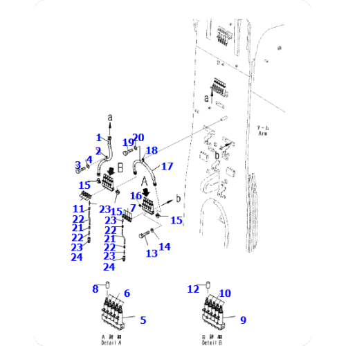 Excavator PC200-11 Injector Assembly 21T-68-42830