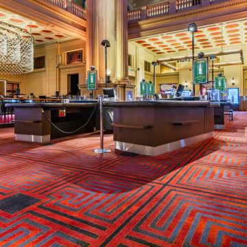 High Durability Fireproof Casino Airport Carpets for Hotels and Apartments by Shanghai Carpet Factory