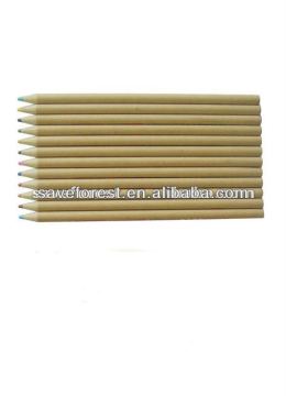 Slate colored pencil made of recycled papers