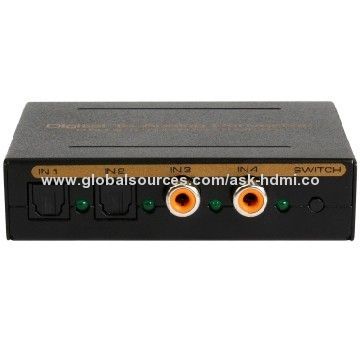 HDMI Digital TV Analog Converter, LR/3.5mm/SPDIF Output