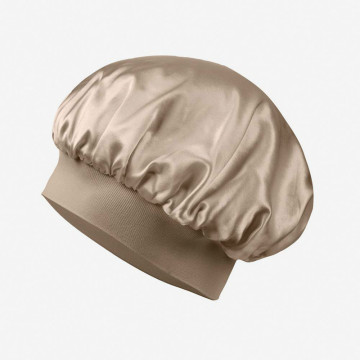 19Momme Silk Sleeping Cap Traceless Half Elastic Cap