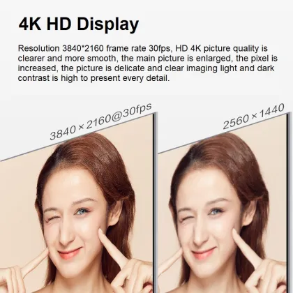 Aoni 4K HD Optic USB Conference Camera with Auto Tracking and Built-in Microphone