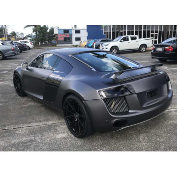 Matte Grey Ice-Chrome Car Vinyl Wraps