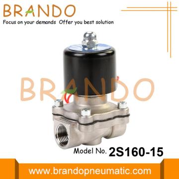 2S160-15 1/2 &#39;&#39; Paslanmaz Çelik Su Solenoid Valf 24VDC