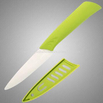 Colorful Handle Ceramic Knife with Sheath