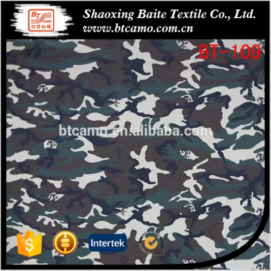 Promotion cheap Knitted jersey military camouflage fabric BT-109