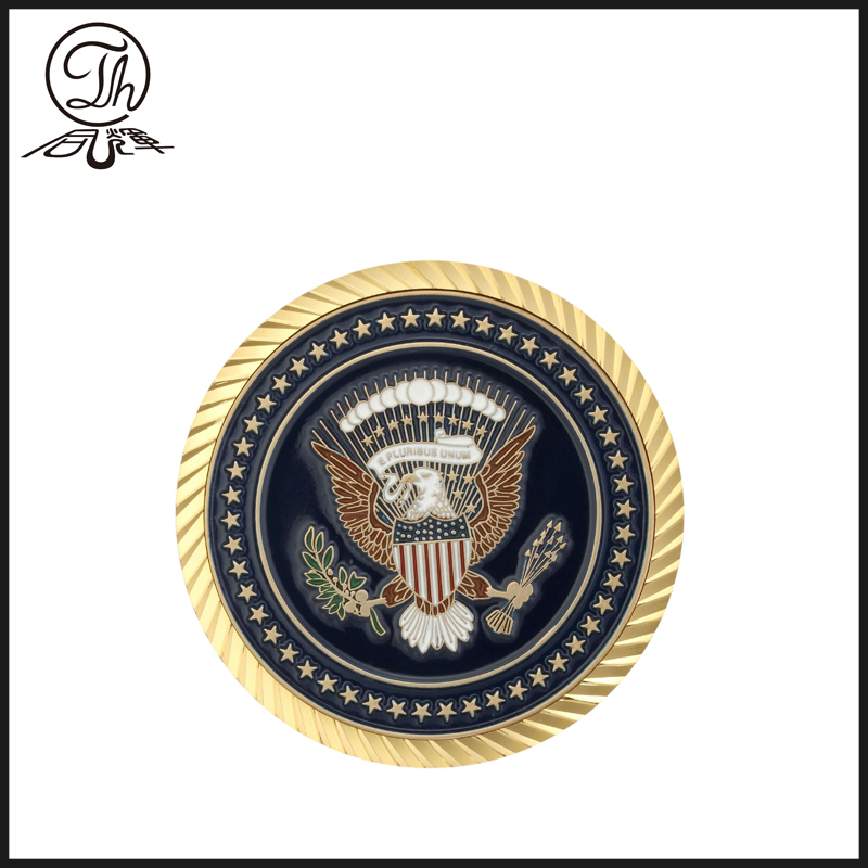 Custom metal engraving coin