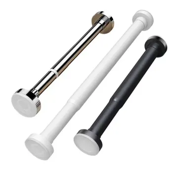 Modern European Stainless Steel Retractable Curtain Rod for Home Decoration