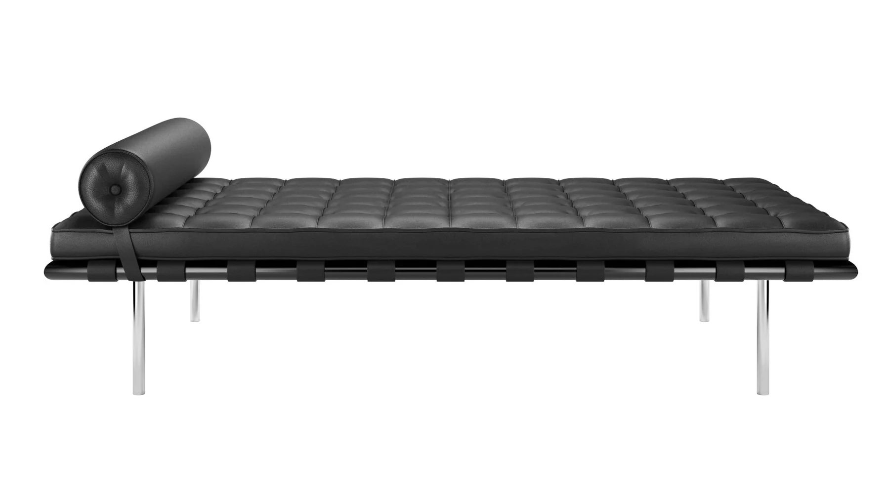 Sedia da salone in pelle replica da daybed Barcelona con cuscino