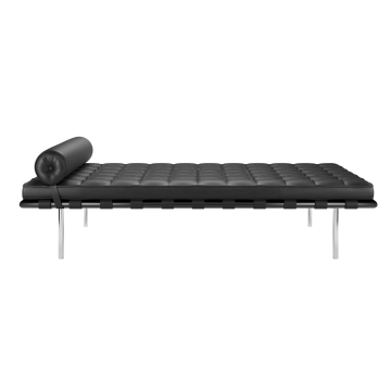 Sedia da salone in pelle replica da daybed Barcelona con cuscino