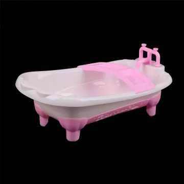 1Set 32X18X13CM Plastic Bathroom Furniture Bathtub Bath Tub For 1/6 Sized Dolls Play House Toys Approx.