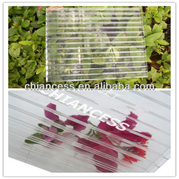 multi-wall polycarbonate sunshine roofing pc hollow sheet as nutural lighting