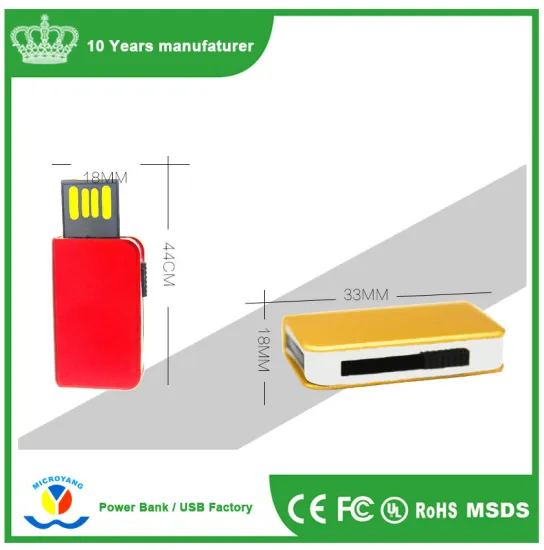 Mini metal Push and pull U disk,mini USB flash drive