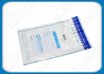 Tamperproof Side Seals Security Deposit Bags , Recyclable Security Election Bags