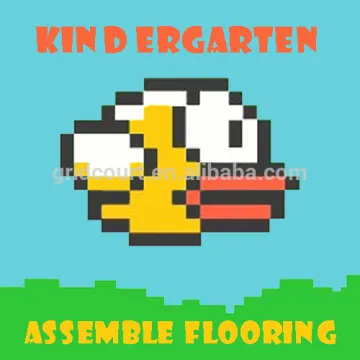 Soft and elastic assemble kindergarten outdoor flooring for kids