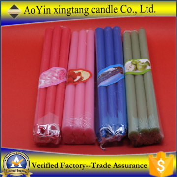 Handmade taper plain color candle