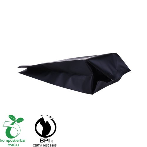 1kg compostable paper coffee bag for one-way valve