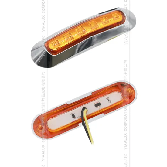 6LED Electroplating Frame Signal Light - Warning Strobe Side Marker