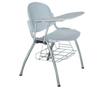 stack chair with writing tablet tube frame high school and adult student chair book rack