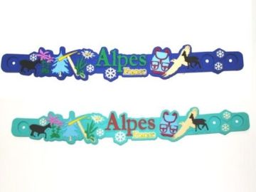 Cute Silicone Wristband, Promotional Customized 3d Silicone Bracelet With Debossed Logo