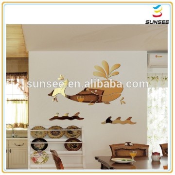 1-10mm high quality low price colorful safety decorative mirror frame with fish shape