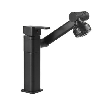 Wholesale Hot Sale Cheap Rotatable Brass Black Bathtub Bathroom Basin Faucet