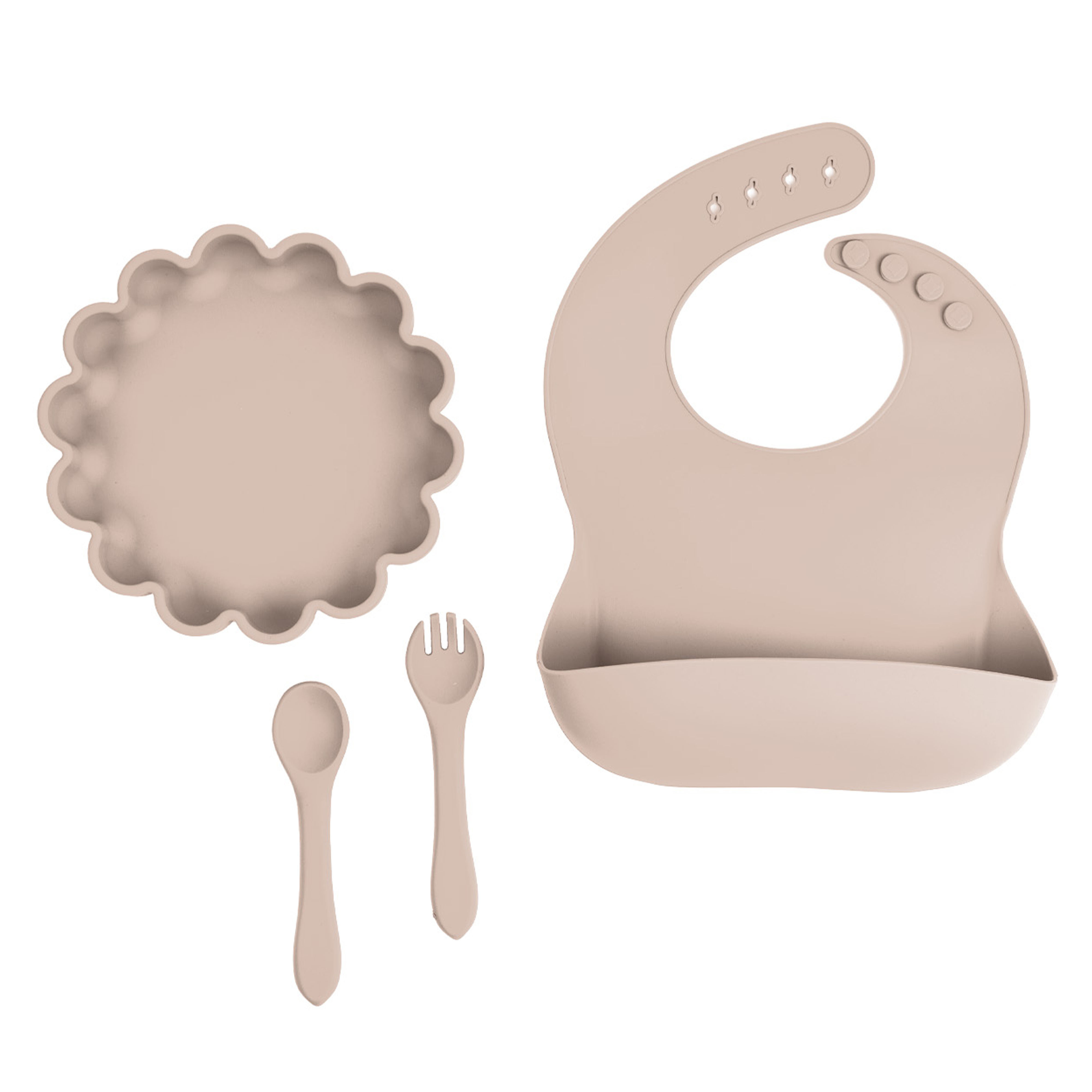 silicone bib and plate set MFZ-A007