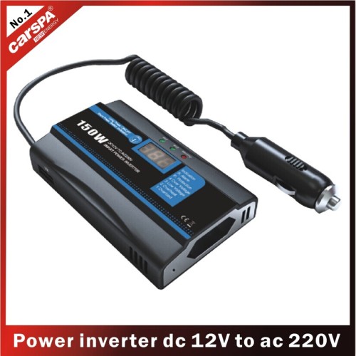 Car Power Inverter DC 12V to AC 220V 150W, Beautiful Outlooking