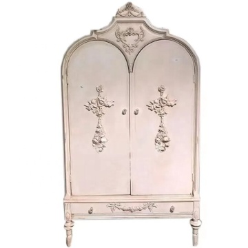 High Quality Custom French Antiqued Wooden Wardrobe Closets