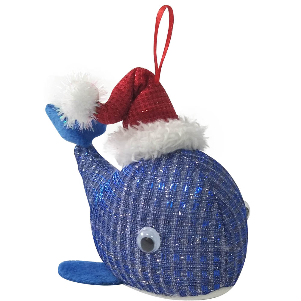 Christmas Ornament With 3d Narwhal Shape
