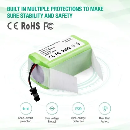 Compatible with Ecovacs 950/990/1090/1790/Cowos Sweeper Rechargeable Battery 14.4V 2600mAh