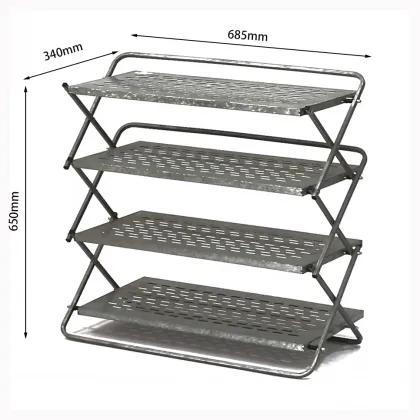 Factory wholesale cheap custom size metal folding storage rack storage rack