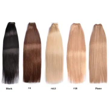 Wholesale Virgin Hair Vendors Silk Straight Black #4 #18 #613 Piano Color Peruvian Human Hair Weft