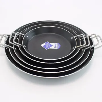 Marble Coated Non-Stick Aluminum Paella Pan for Kitchen Cooking