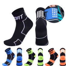 Women Reflective Running Socks Night Cycling Socks Men Breathable Non-slip Sport Sock for Outdoor Basketball Football Bicycle