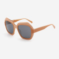 Polygon And Geometric Acetate Female Sunglasses 23A8097