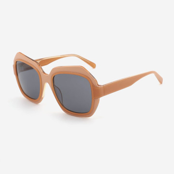 Polygon And Geometric Acetate Female Sunglasses 23A8097