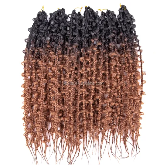 Hot Selling 24 Inch Ombre Soft Butterfly Locs Crochet Braiding Hair Straight Butterfly Locs Box Braid Crochet Hair Extensions