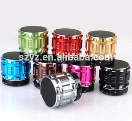 Colorful Mini metal bluetooth speaker for both ISO and Android System