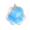 Opalite Cat Claw Keychain Handmade Craved Animal Palm Pendant Key Accessories