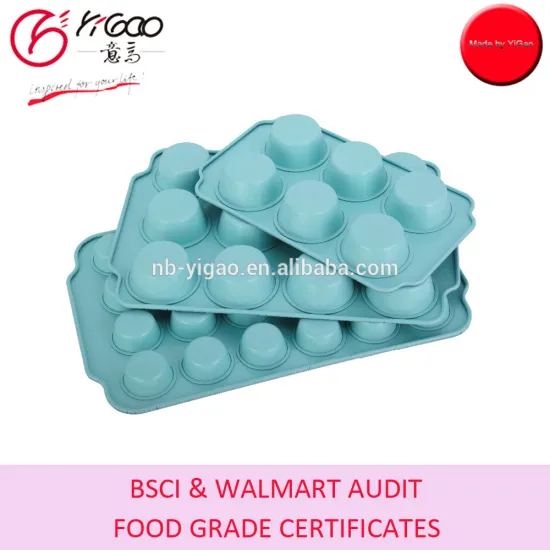 6cup muffin tray/12cup cupcake pan/24cup muffin apn with 0.7mm carbon steel and marble coating